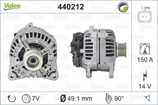 Valeo 440212 - Generator alexcarstop-ersatzteile.com