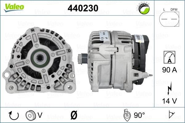 Valeo 440230 - Generator alexcarstop-ersatzteile.com