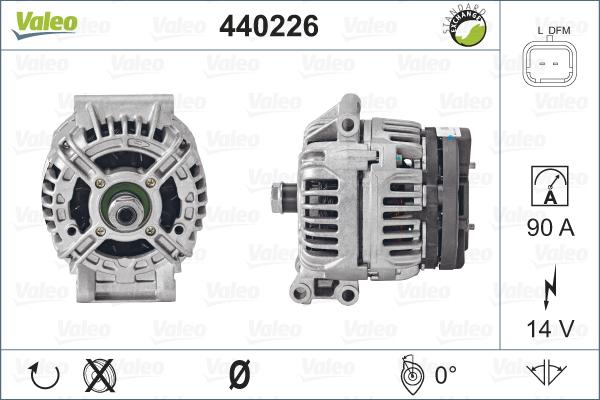 Valeo 440226 - Generator alexcarstop-ersatzteile.com