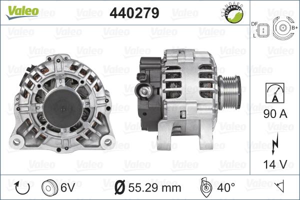 Valeo 440279 - Generator alexcarstop-ersatzteile.com