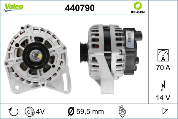 Valeo 440790 - Generator alexcarstop-ersatzteile.com