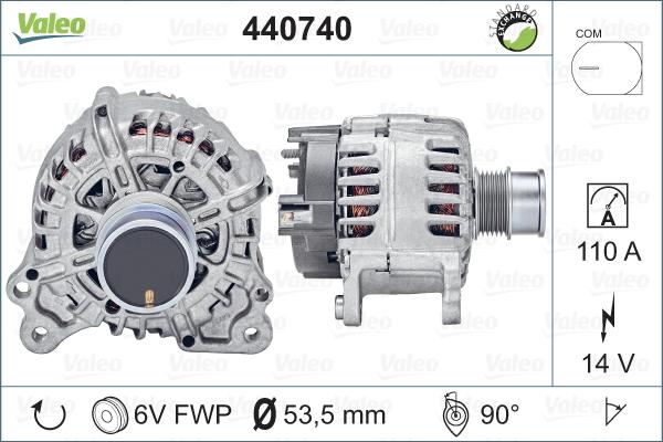 Valeo 440740 - Generator alexcarstop-ersatzteile.com