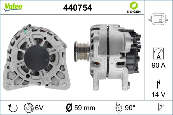 Valeo 440754 - Generator alexcarstop-ersatzteile.com