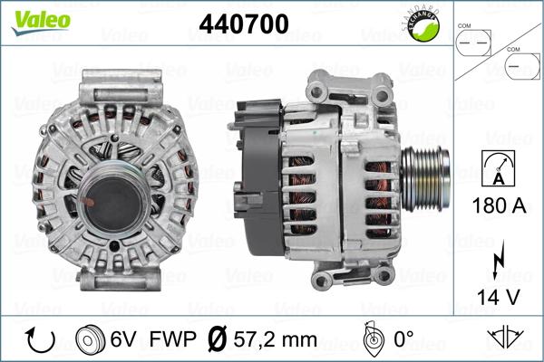 Valeo 440700 - Generator alexcarstop-ersatzteile.com