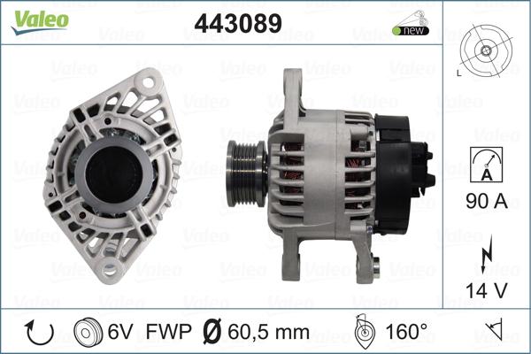 Valeo 443089 - Generator alexcarstop-ersatzteile.com