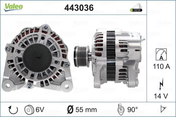 Valeo 443036 - Generator alexcarstop-ersatzteile.com