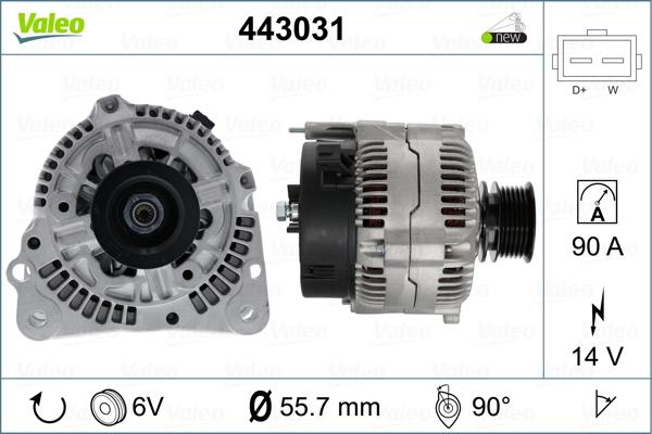 Valeo 443031 - Generator alexcarstop-ersatzteile.com