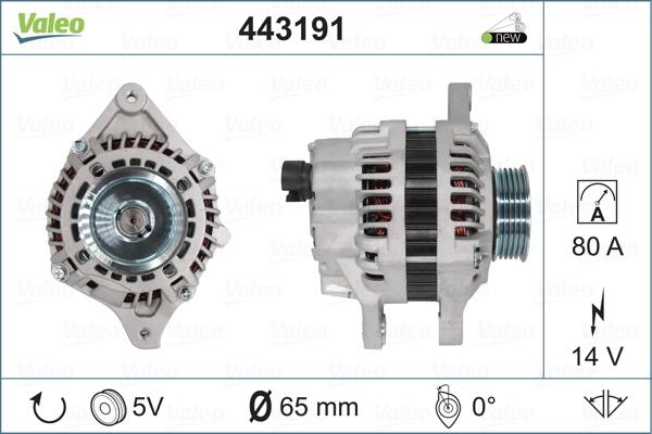 Valeo 443191 - Generator alexcarstop-ersatzteile.com