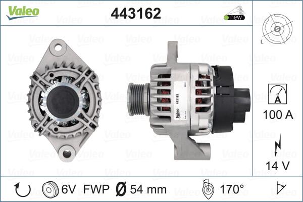 Valeo 443162 - Generator alexcarstop-ersatzteile.com