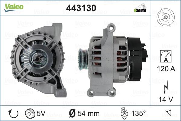 Valeo 443130 - Generator alexcarstop-ersatzteile.com