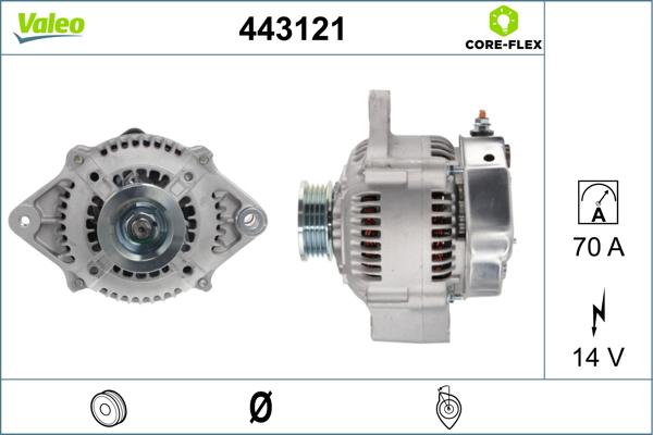 Valeo 443121 - Generator alexcarstop-ersatzteile.com