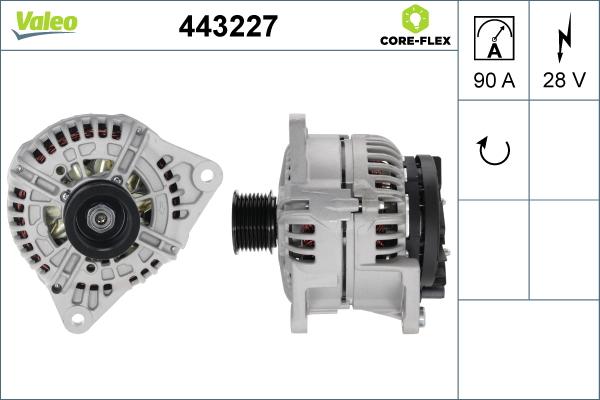 Valeo 443227 - Generator alexcarstop-ersatzteile.com