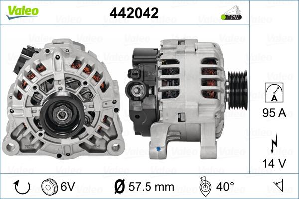 Valeo 442042 - Generator alexcarstop-ersatzteile.com