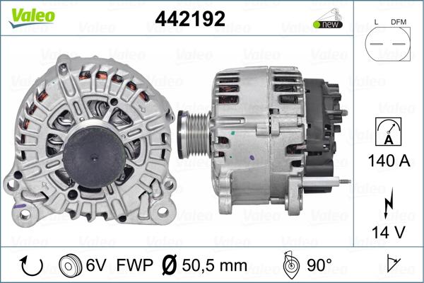 Valeo 442192 - Generator alexcarstop-ersatzteile.com