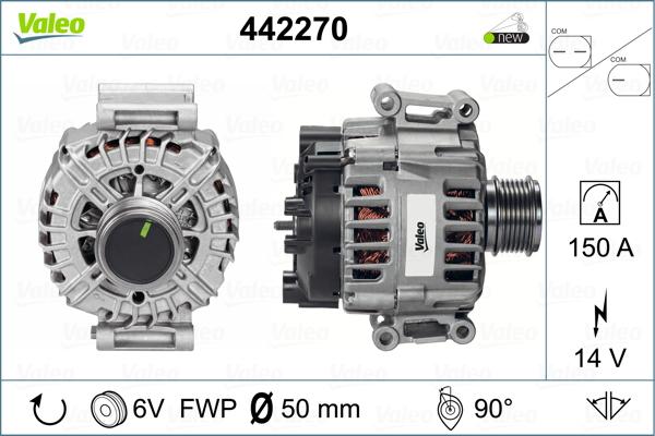 Valeo 442270 - Generator alexcarstop-ersatzteile.com