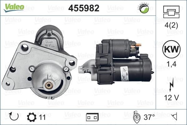 Valeo 455982 - Starter alexcarstop-ersatzteile.com