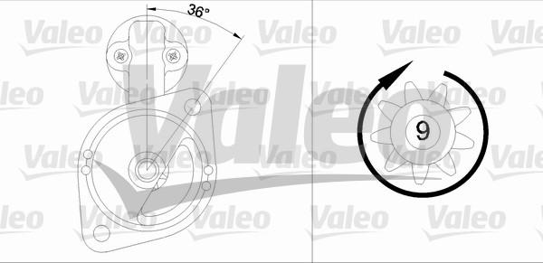 Valeo 455555 - Starter alexcarstop-ersatzteile.com