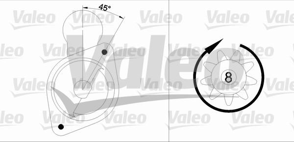 Valeo 455568 - Starter alexcarstop-ersatzteile.com