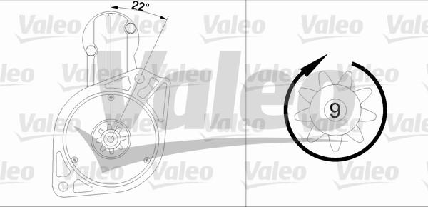 Valeo 455567 - Starter alexcarstop-ersatzteile.com