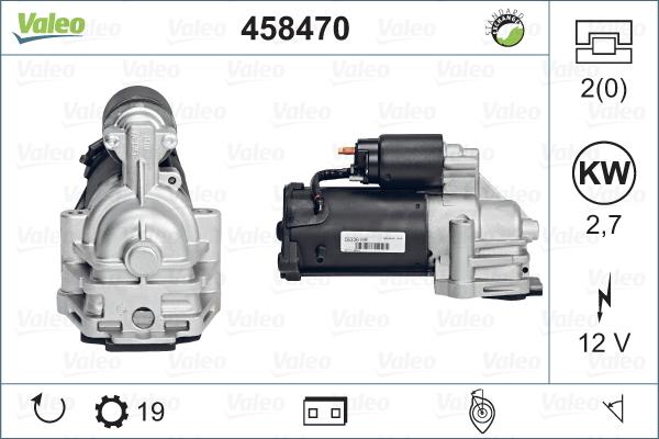 Valeo 458470 - Starter alexcarstop-ersatzteile.com