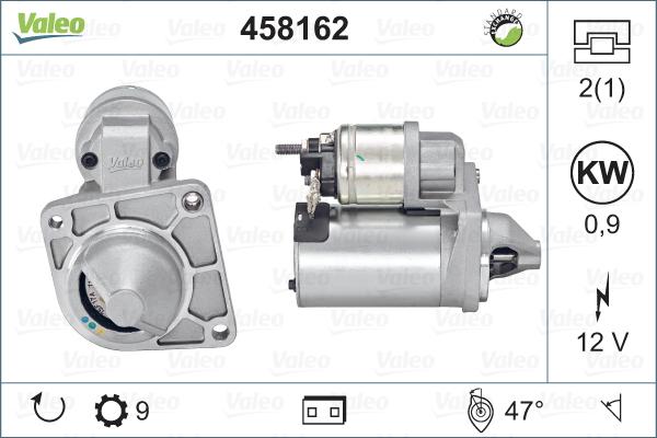 Valeo 458162 - Starter alexcarstop-ersatzteile.com