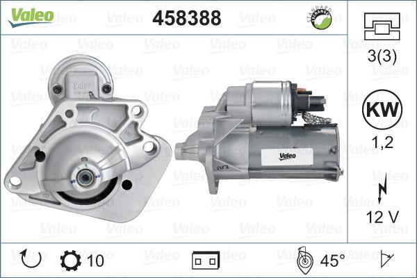 Valeo 458388 - Starter alexcarstop-ersatzteile.com