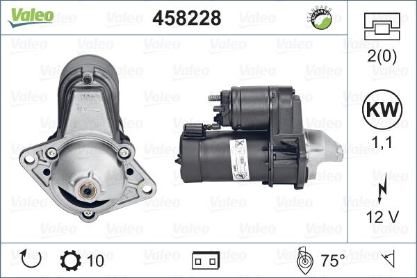 Valeo 458228 - Starter alexcarstop-ersatzteile.com