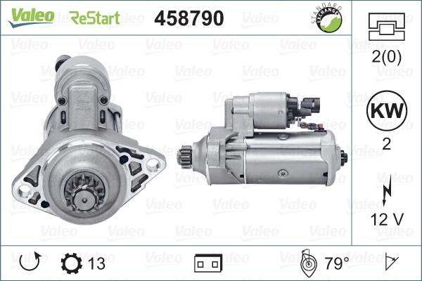 Valeo 458790 - Starter alexcarstop-ersatzteile.com