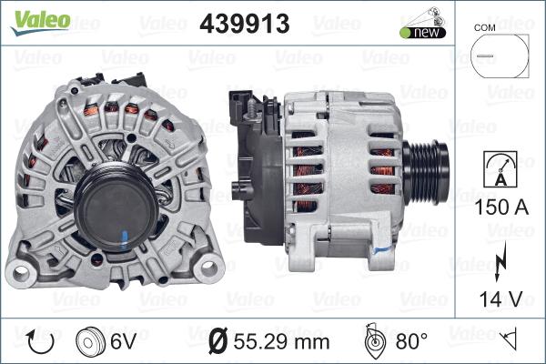 Valeo 439913 - Generator alexcarstop-ersatzteile.com