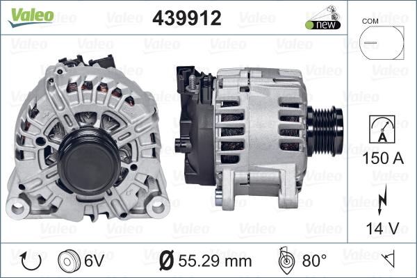 Valeo 439912 - Generator alexcarstop-ersatzteile.com