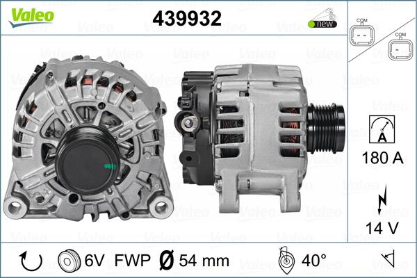 Valeo 439932 - Generator alexcarstop-ersatzteile.com