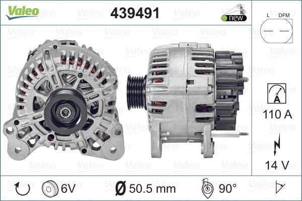 Valeo 439491 - Generator alexcarstop-ersatzteile.com