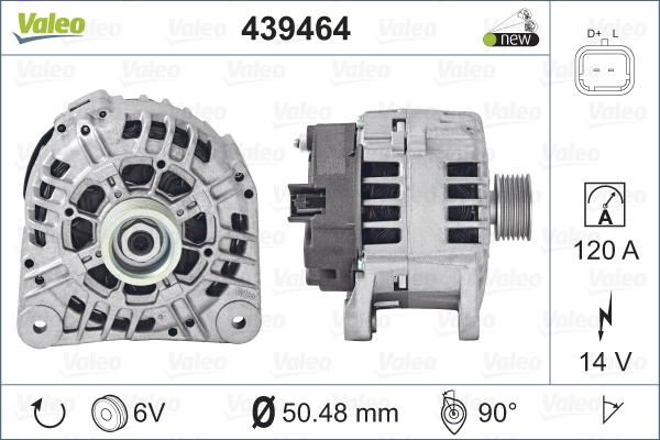 Valeo 439464 - Generator alexcarstop-ersatzteile.com