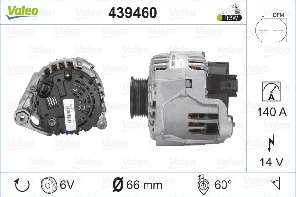 Valeo 439460 - Generator alexcarstop-ersatzteile.com