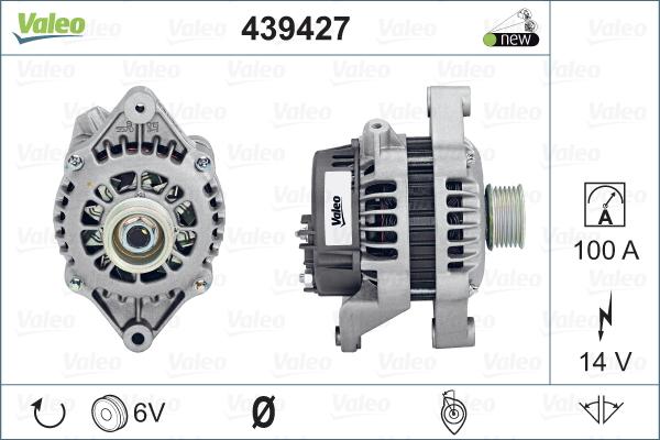 Valeo 439427 - Generator alexcarstop-ersatzteile.com