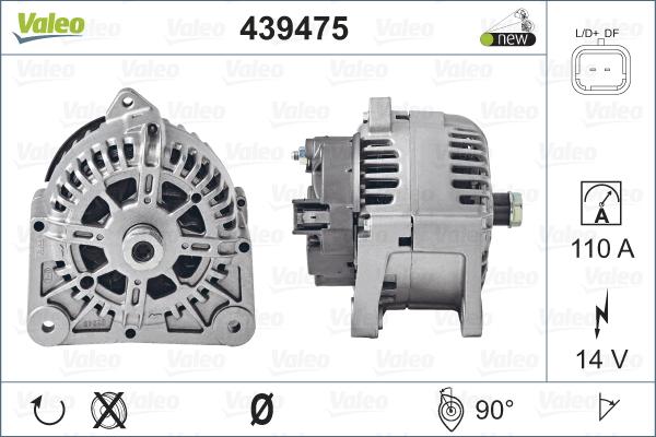 Valeo 439475 - Generator alexcarstop-ersatzteile.com