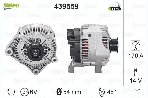 Valeo 439559 - Generator alexcarstop-ersatzteile.com