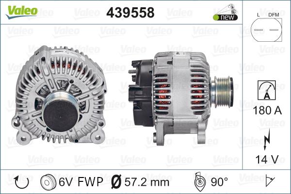 Valeo 439558 - Generator alexcarstop-ersatzteile.com