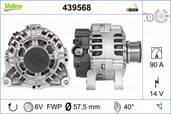 Valeo 439568 - Generator alexcarstop-ersatzteile.com