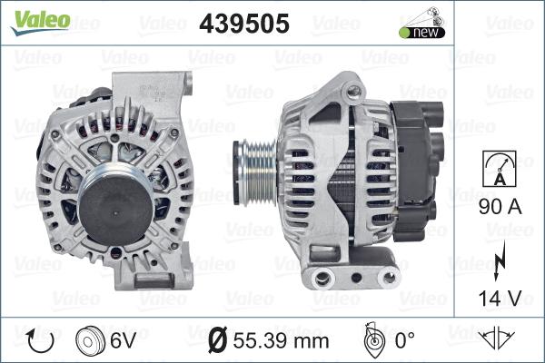 Valeo 439505 - Generator alexcarstop-ersatzteile.com