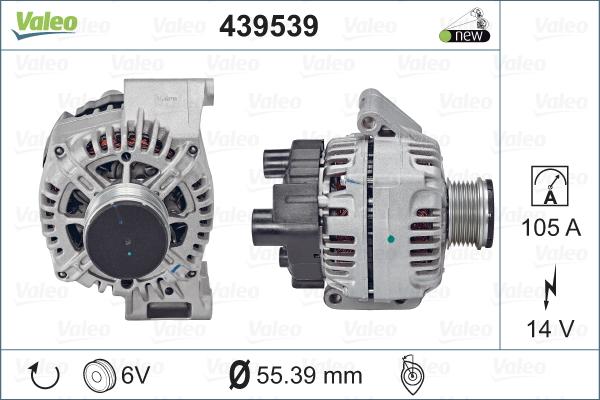 Valeo 439539 - Generator alexcarstop-ersatzteile.com