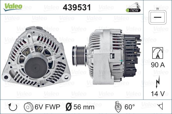 Valeo 439531 - Generator alexcarstop-ersatzteile.com