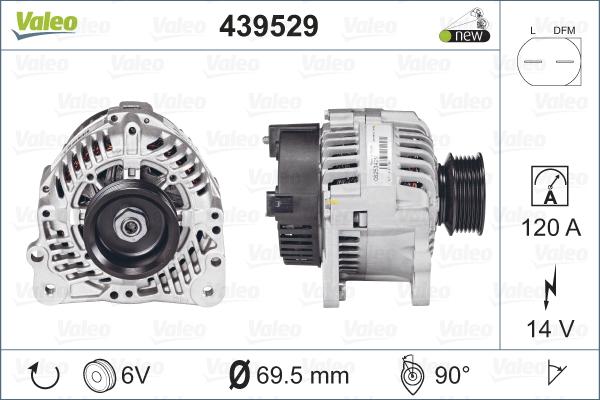 Valeo 439529 - Generator alexcarstop-ersatzteile.com