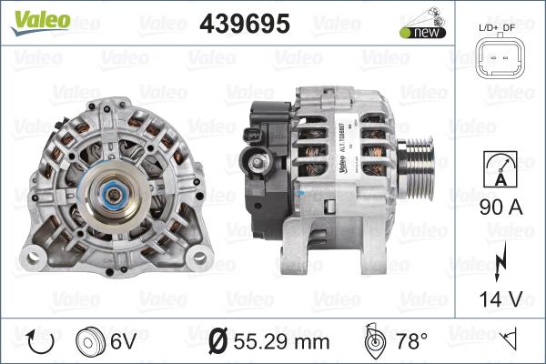 Valeo 439695 - Generator alexcarstop-ersatzteile.com