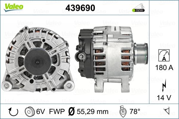 Valeo 439690 - Generator alexcarstop-ersatzteile.com