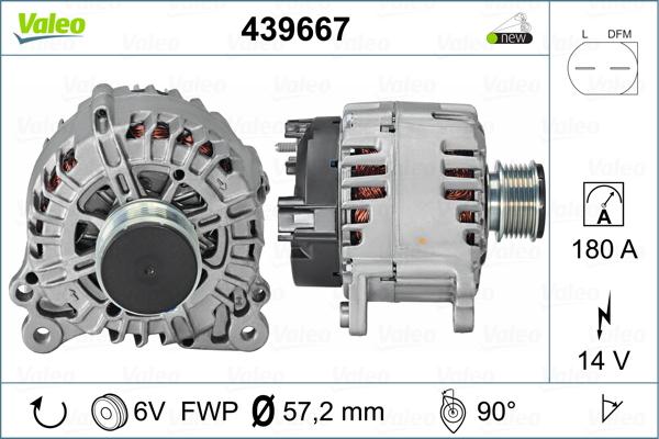 Valeo 439667 - Generator alexcarstop-ersatzteile.com