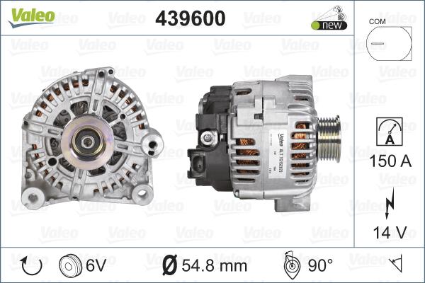 Valeo 439600 - Generator alexcarstop-ersatzteile.com