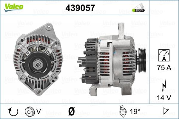 Valeo 439057 - Generator alexcarstop-ersatzteile.com