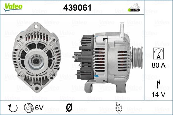 Valeo 439061 - Generator alexcarstop-ersatzteile.com