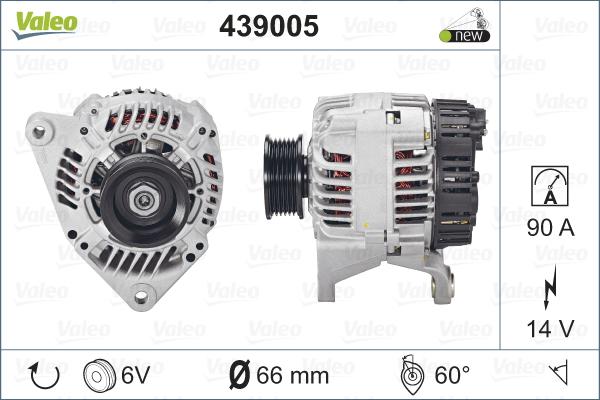 Valeo 439005 - Generator alexcarstop-ersatzteile.com